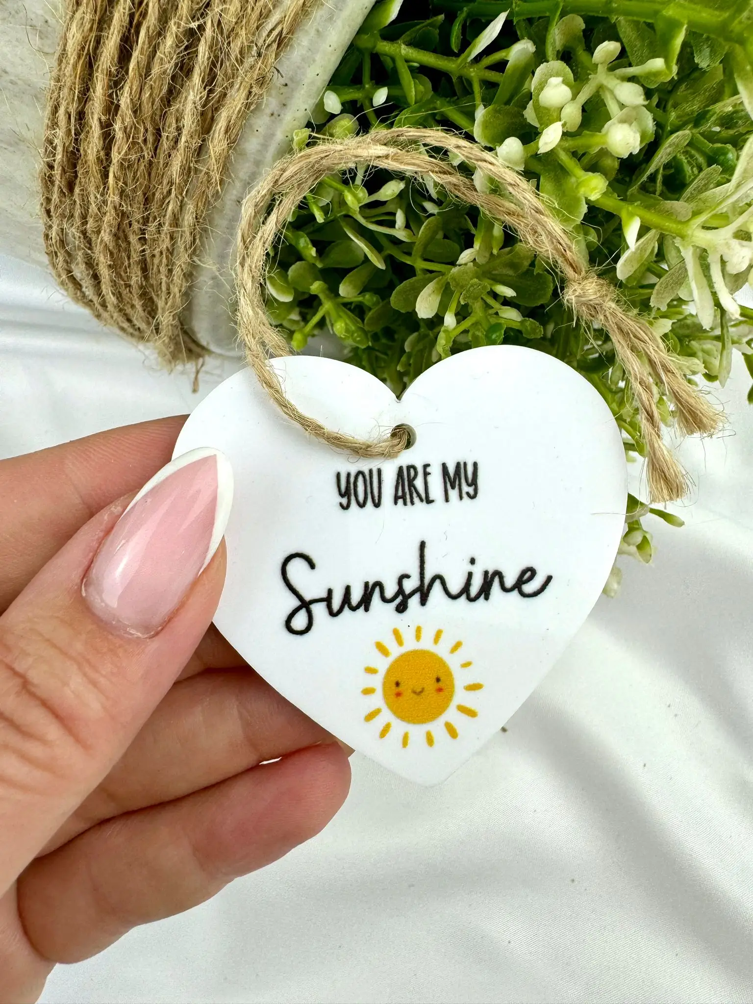'You Are My Sunshine' Heart-shaped Ornament - Image 1