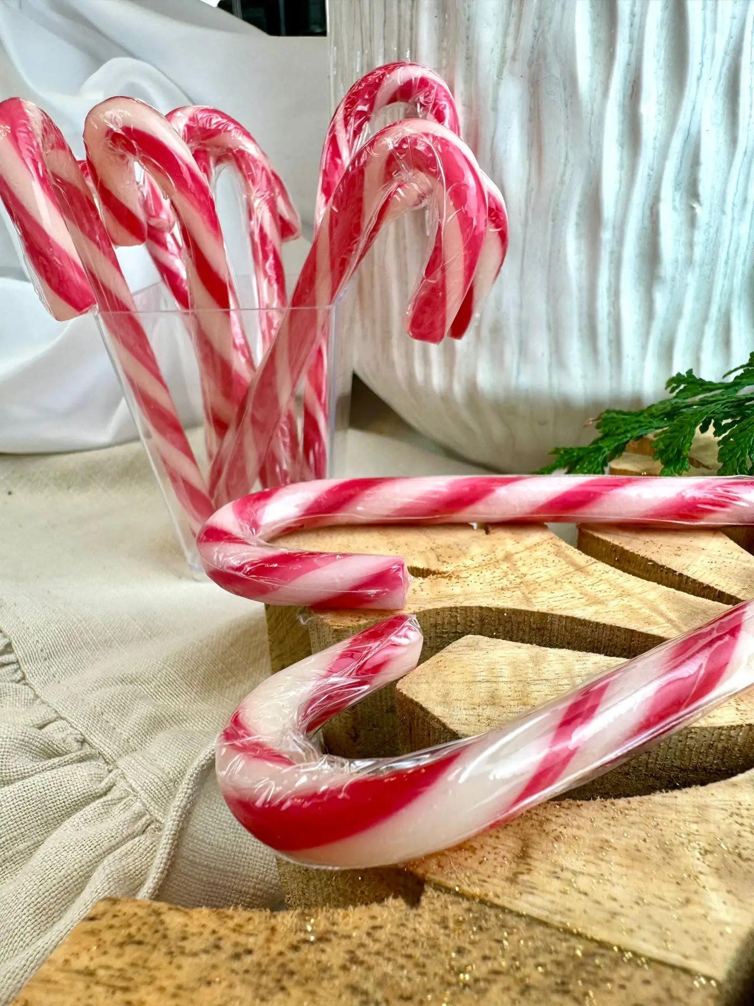 Christmas set of 2 candy canes - Image 2