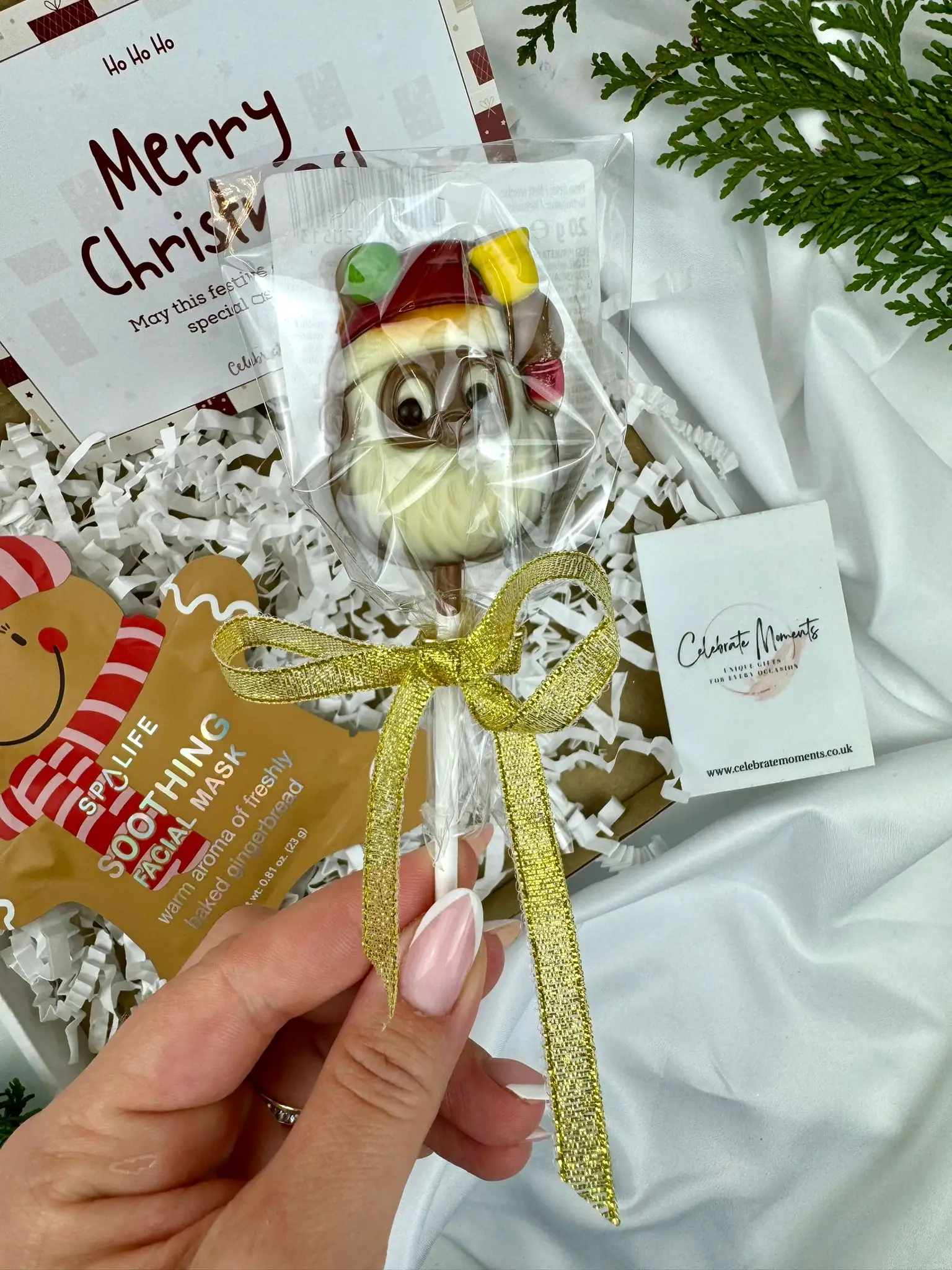 Cute Chocolate Christmas Lollipop - Image 1