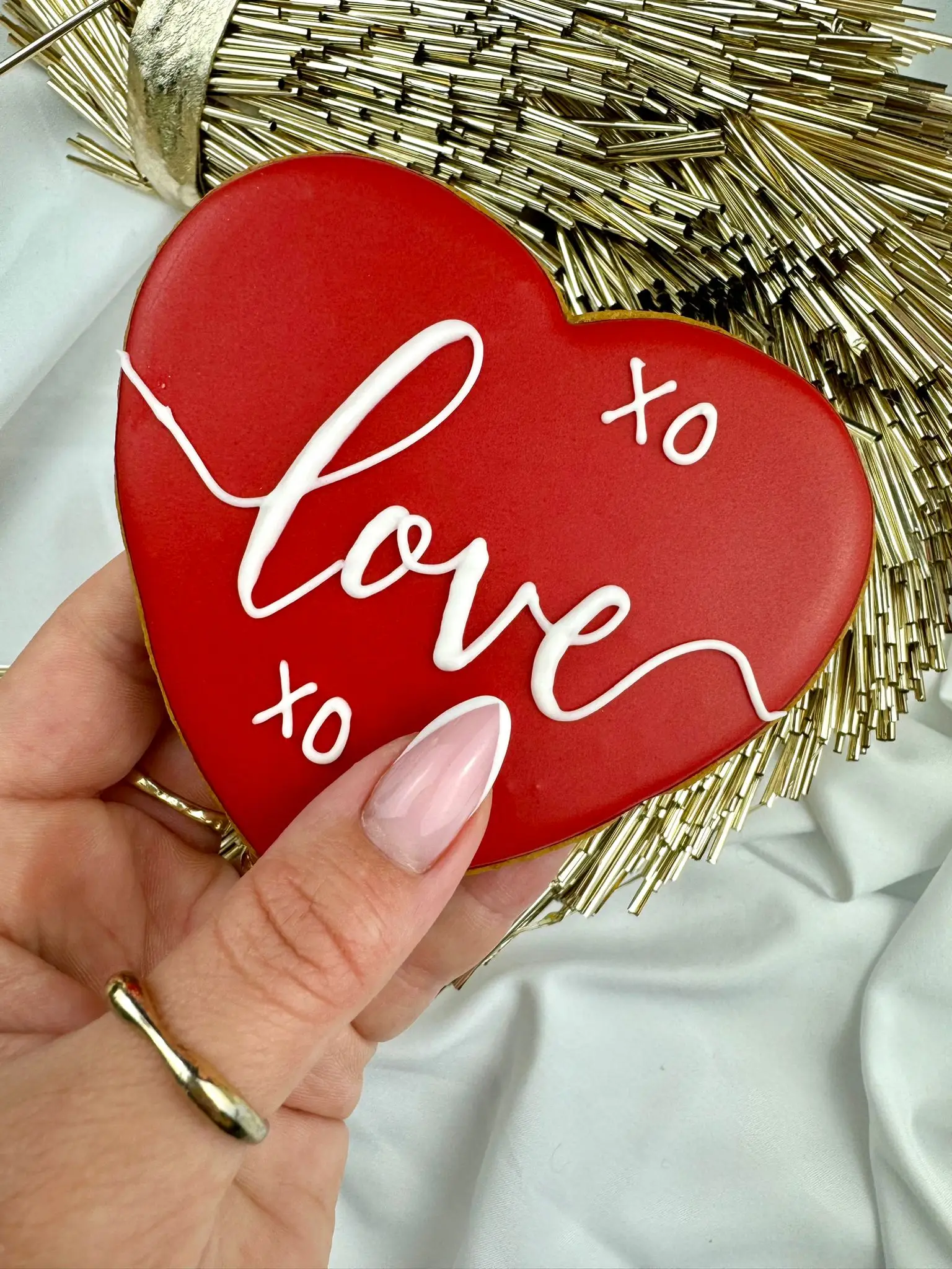 "Love heart" Homemade Cookie - Image 1