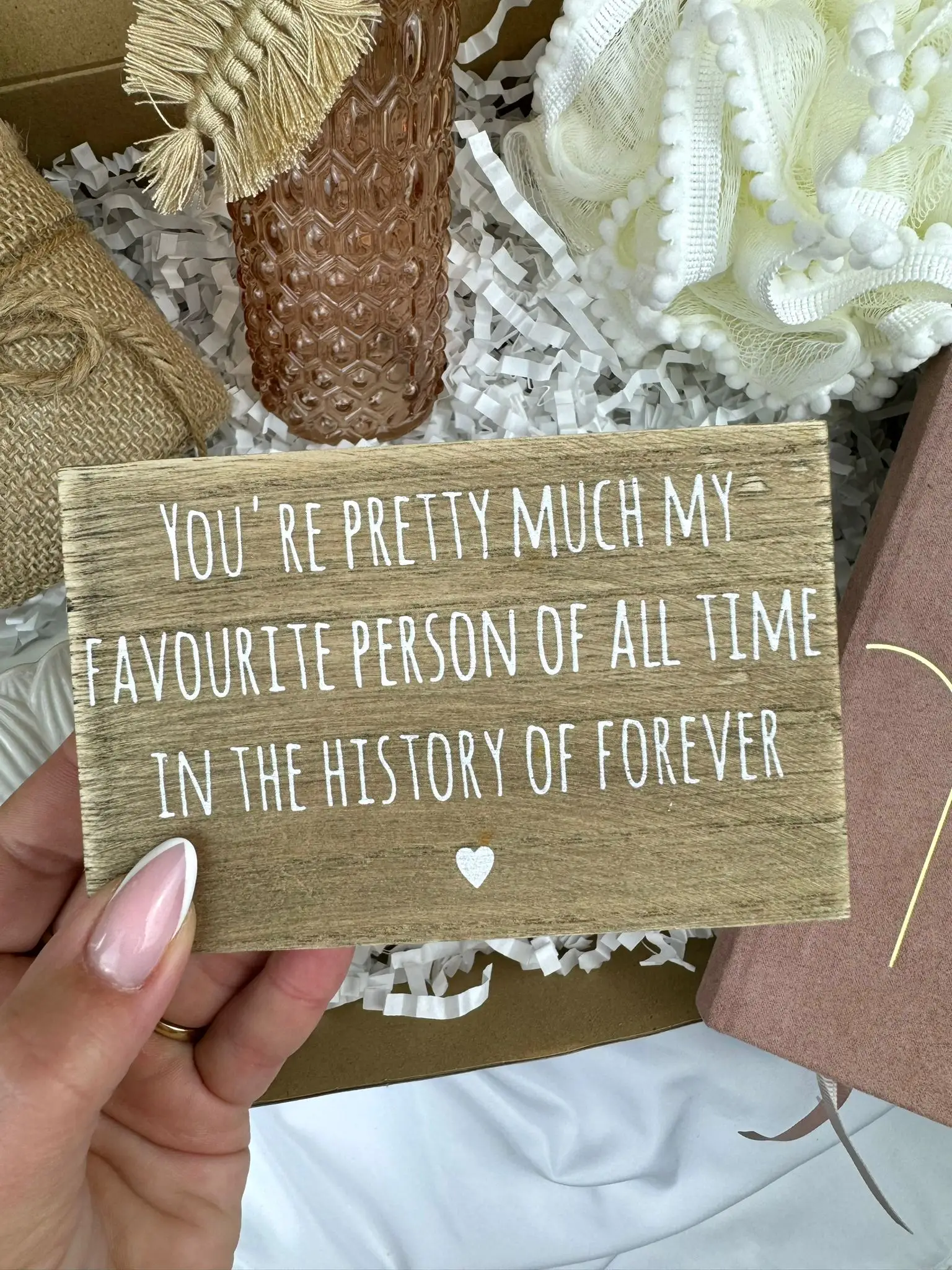 "My favourite person" Wooden Solid Block - Image 1