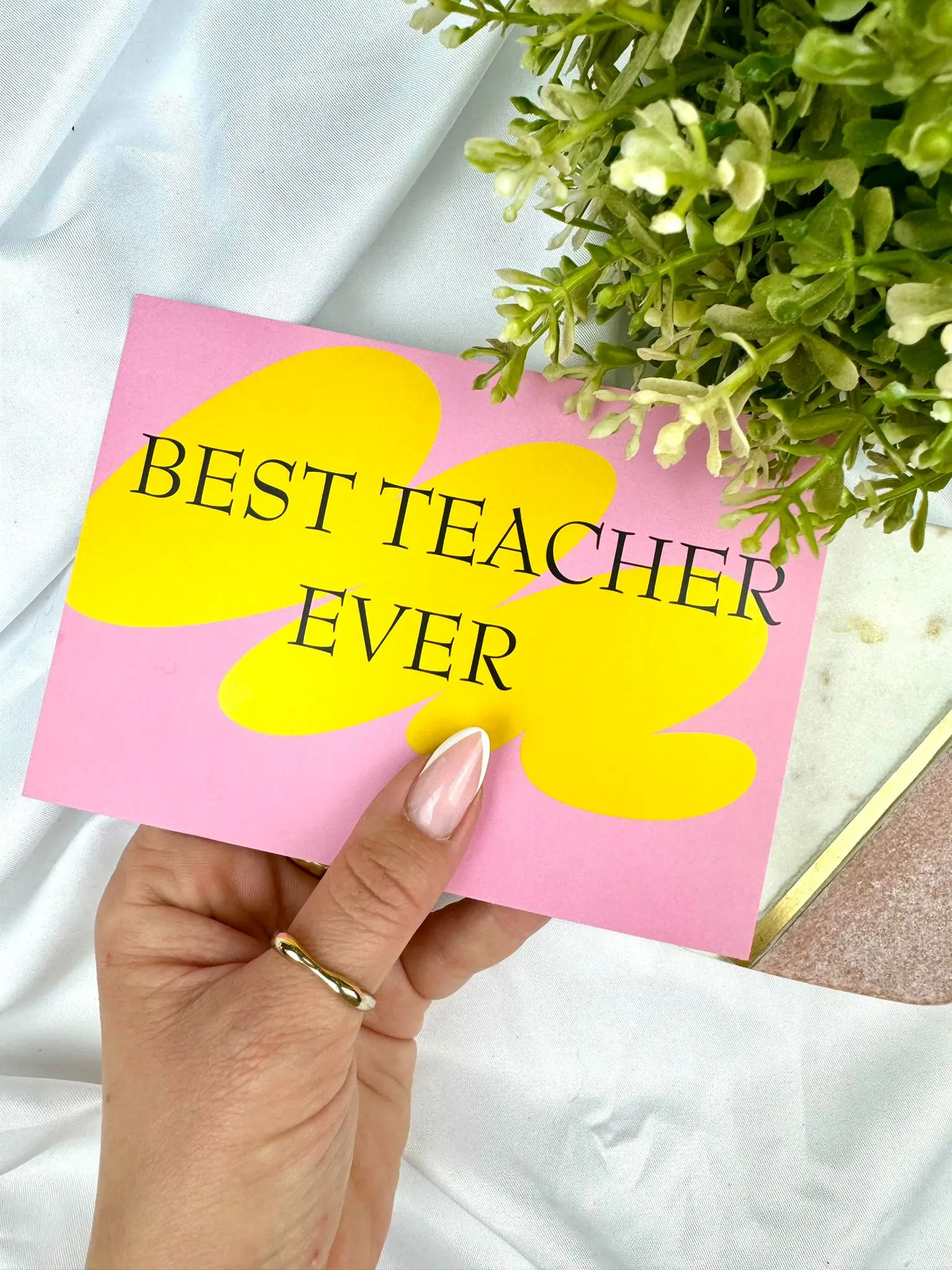 Best Teacher ever Card - Image 1