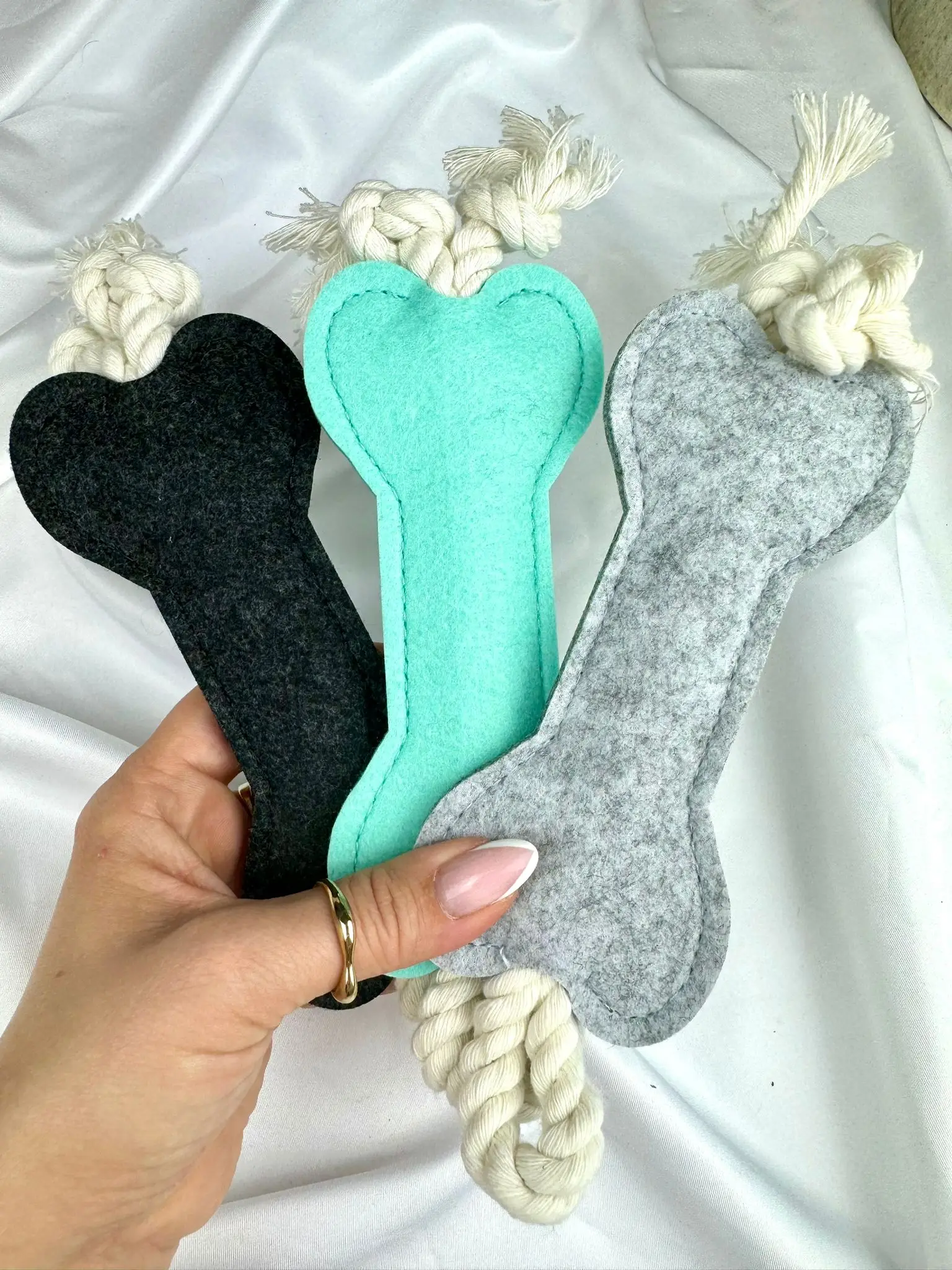 Bone Shaped Puppy Toy, colour selected at random - Image 1