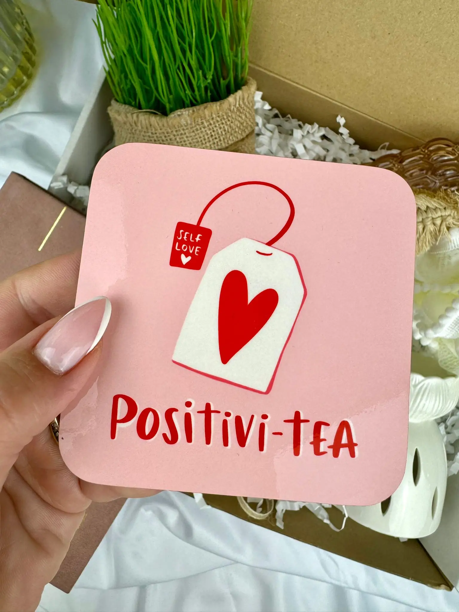 Gorgeous Positivi-tea Coaster - Image 1