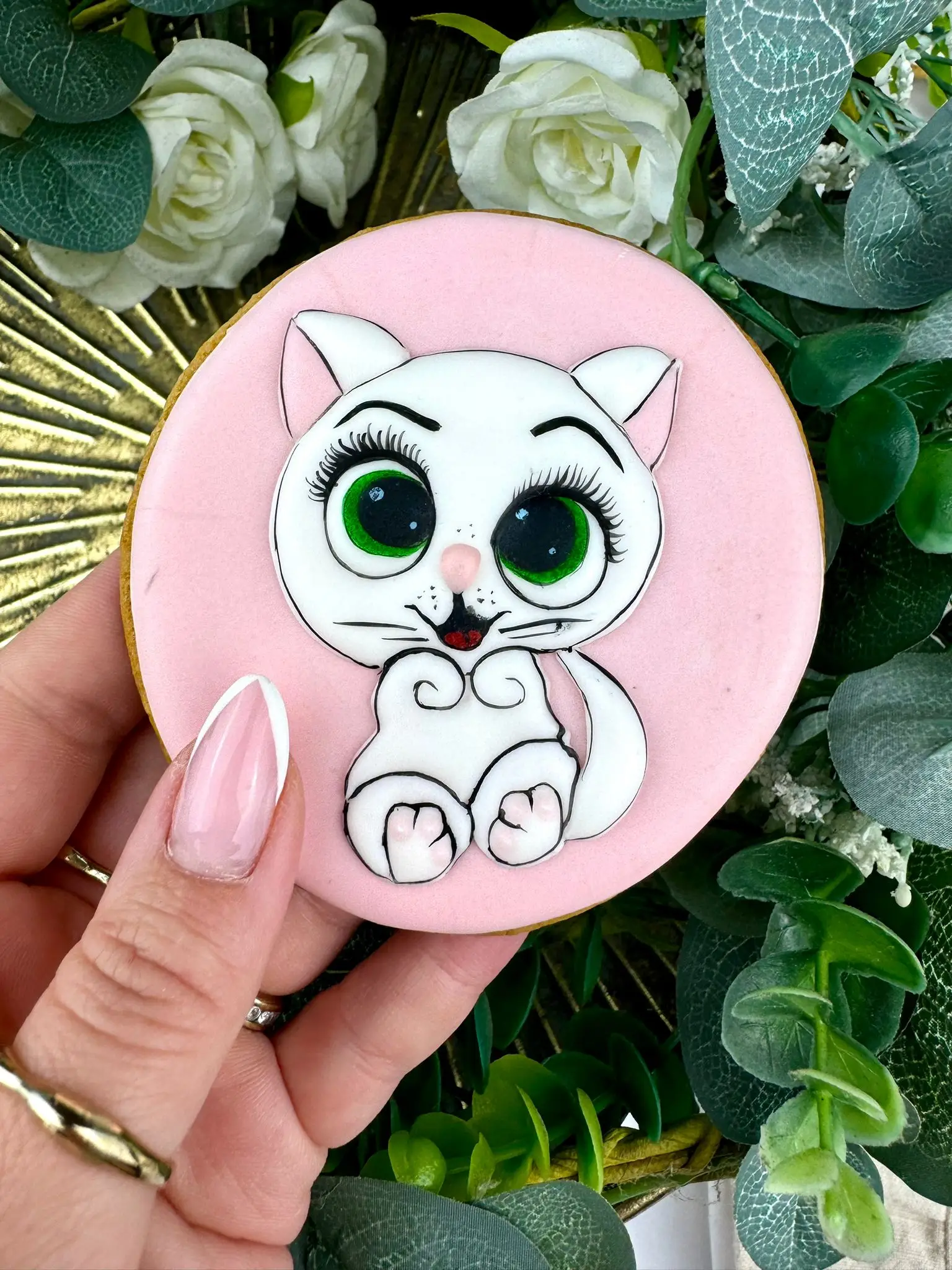 Homemade, Hand Decorated gorgeous cookie for a proud cat 'mum' or 'dad' :) - Image 1